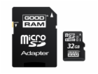 MicroSDHC 32GB CL10 UHS1 + adap. GOODRAM