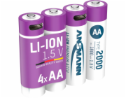 1x4 Ansmann Lithium Akku Mignon AA 1800mAh + Ladekabel 1312-0036