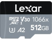 Lexar microSDXC Class 10 512 GB LMS1066512G-BNANG Lexar paměťová karta 512GB High-Performance 1066x microSDXC™ UHS-I, (čtení/zápis:160/120MB/s) C10 A2 V30 U3