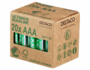 DELTACO ULTIMATE, Baterie alkalické AAA LR03 20ks