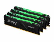 KINGSTON 64GB 3600MT/s DDR4 CL18 DIMM (Kit of 4) FURY Beast RGB