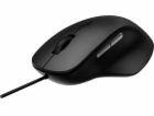 Rapoo N500 black ergonomic wired optical Mouse