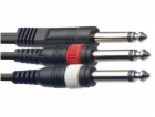 Stagg SYC3/P2P E, kabel Jack 6,3 mm mono samec – 2x Jack ...