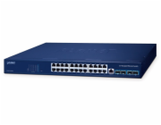 PLANET GS-6311-24T4X Planet GS-6311-24T4X switch L3, 24x1GE, 4x10G SFP+, fanless