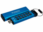 Kingston Ironkey Keypad 200C/8GB/USB 3.0/USB-C/Modrá