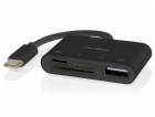 NEDIS USB hub/ 1x USB-C/ 1x USB-A/ 1x USB-C/ 4 porty port...