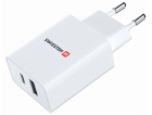 Swissten síťový adaptér power delivery 30w 1x usb-c + 1x ...