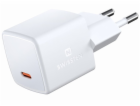 Swissten Síťový Adaptér GaN USB-C 33W PD mini 3x3x3 cm Bilý