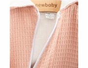 Kojenecký mušelínový overal s kapucí New Baby Comfort clothes růžová Vel.68 (4-6m)