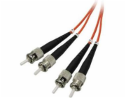 Propojovací kabel z optických vláken, multimode, 50/125, ST - ST, 2m