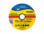 Modeco Plochý brusný kotouč na řezání oceli 115x1x22,23mm 50 ks. - MN-68-970