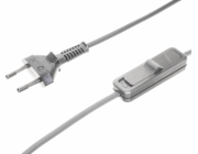 Zamel Propojovací kabel s vypínačem SP/Š-190cm stříbrná SP/Š-190/2X0,5/-SRB (YNS10000502)