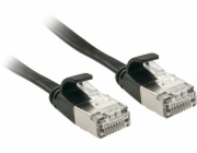 Lindy Patchcord plochý Cat.6A, U/FTP, černý, 2m (47482)