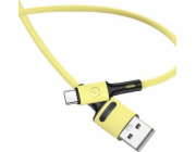 Usams USAMS USB kabel U52 USB-C 2A Kabel pro rychlé nabíjení 1m žlutý/žlutý SJ436USB03 (US-SJ436)