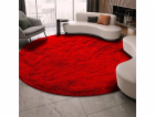 Strado Kulatý koberec Shaggy Strado 140x140 BloodyRed (Li...