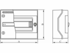 Elektro-Plast 1x4 přisazený modulární rozváděč IP65 RH-4Z...