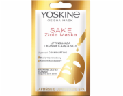 Yoskine Geisha Mask Sake Golden SOS maska liftingová a rozjasňující 20ml