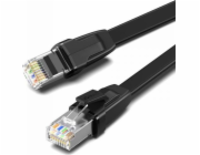 Ugreen UGREEN NW134 Plochý síťový kabel s kovovými zástrčkami, Ethernet RJ45, Cat.8, U/FTP, 5m (černý)