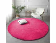 Strado Kulatý koberec Rabbit Strado 140x140 HotPink (růžový)