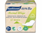 Vuokkoset Hygienické vložky s křidélky Normal 100% Organic, 12 ks.