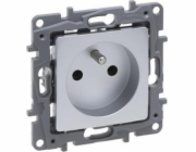 Legrand Niloe Selection Socket 2p+s 16A 250V (bez závěrky, šroubovací svorky) hliník 762140