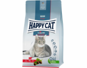 Happy Cat Indoor Bavarian Beef, suché krmivo, pro dospělé kočky žijící v domácnosti, bavorské hovězí maso, 300 g, sáček