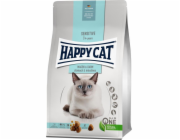 Happy Cat Sensitive Stomach & Intestines, suché krmivo, pro dospělé kočky s citlivým trávicím systémem, 1,3 kg, sáček