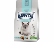 Happy Cat Sensitive Stomach & Intestines, suché krmivo, pro dospělé kočky s citlivým trávicím systémem, 300 g, sáček