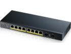 GS1900-10HP v2 switch 8port L2 PoE 2xSFP 70W 802.3at