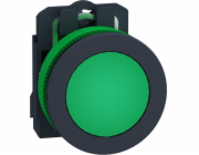 Harmony XB5 Ploché plastové tlačítko. zelená fi30 hladká čočka integrovaná LED 110...120 V AC XB5FVG3