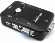 KVM VGA SPÍNAČ 2X1 SPÍNAČ 3XUSB HUB BOX