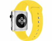 Crong Crong Liquid Band - Řemínek pro Apple Watch 42/44 mm (žlutý)
