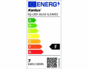 Kanlux LED žárovka IQ-LED GU10 6.5WS3-WW 580lm úzký úhel 36 2700K teplá barva 35243