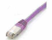 Equip Patchcord S/FTP, Cat6A, 0,5m, růžový (605657)