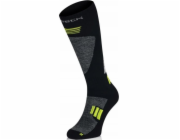 Brubeck BSK001/M Pánské ponožky Ski Force černá/zelená XL/45-47