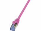 LogiLink Patchcord Cat.6A, S/FTP, 1m, růžový (CQ3039S)