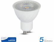 V-TAC SAMSUNG LED žárovka VT-247 SAMSUNG CHIP 6,5W GU10 3000K 480lm A+ 110 st. 192