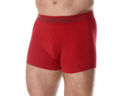 Brubeck BX00501A Klasické pánské boxerky COMFORT COTTON tmavě červené L