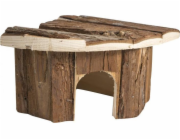Panama Pet Rohový domeček pro hlodavce, dřevěný, 15x15x11cm
