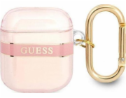 Kryt AirPods GUESS Guess GUA2HHTSP růžový/růžový Strap Collection