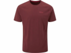 Pánské tričko Mantle Tee Oxblood Red Marl velikost S (QBL...