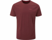 Pánské tričko Mantle Tee Oxblood Red Marl velikost S (QBL-11)