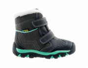 Bejo vysoké dětské boty Daisy Mid Dark Grey/Mint, velikost 24