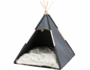 Trixie Tipi, uzavřený pelíšek, pro psy/kočky, antracit, polyester, 70 x 70 x 70 cm