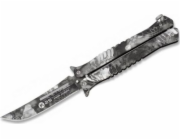 K25 Nůž motýl K25 02142 Balisong Phyton Black univerzální