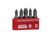 Modeco Sada hrotů 25mm PH1-PH3 A PZ1-PZ2 5 ks. - MN-15-512