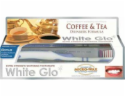 White Glo WHITE GLO_SET Coffee Tea Drinkers Formula bělící pasta na odstraňování skvrn od kávy a čaje 100ml + kartáč