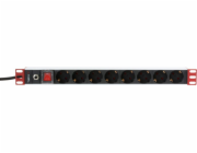 Techly TECHLYPRO Rack 19palcový Power Strip 8 zásuvek Schuko Plug