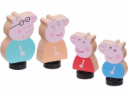 Figurka prasátka Tm Toys Peppa Pig - Dřevěné figurky 4-bal