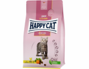 Happy Cat Junior Farm Poultry, suché krmivo, pro koťata ve věku 4-12 měsíců, drůbež, 300 g, sáček